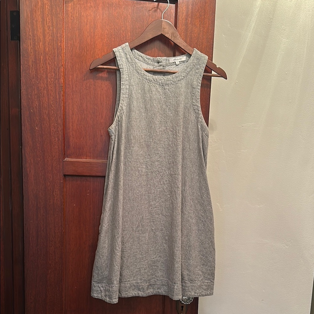 Madewell Heather Gray Sleeveless Dress